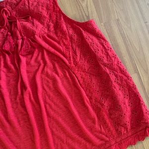 Eyelet Trim Blouse (Room 34 By Dex)